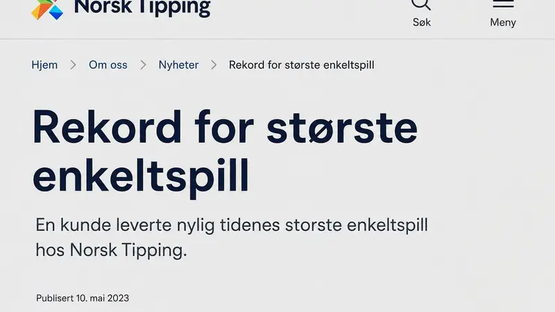Norwegia dan Brasil Memimpin Angka Taruhan di Norsk Tipping